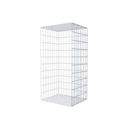 Opzetpaal type 2 100 cm x 40 cm x 50 cm, maaswijdte 5 cm x 10 cm, C-ring