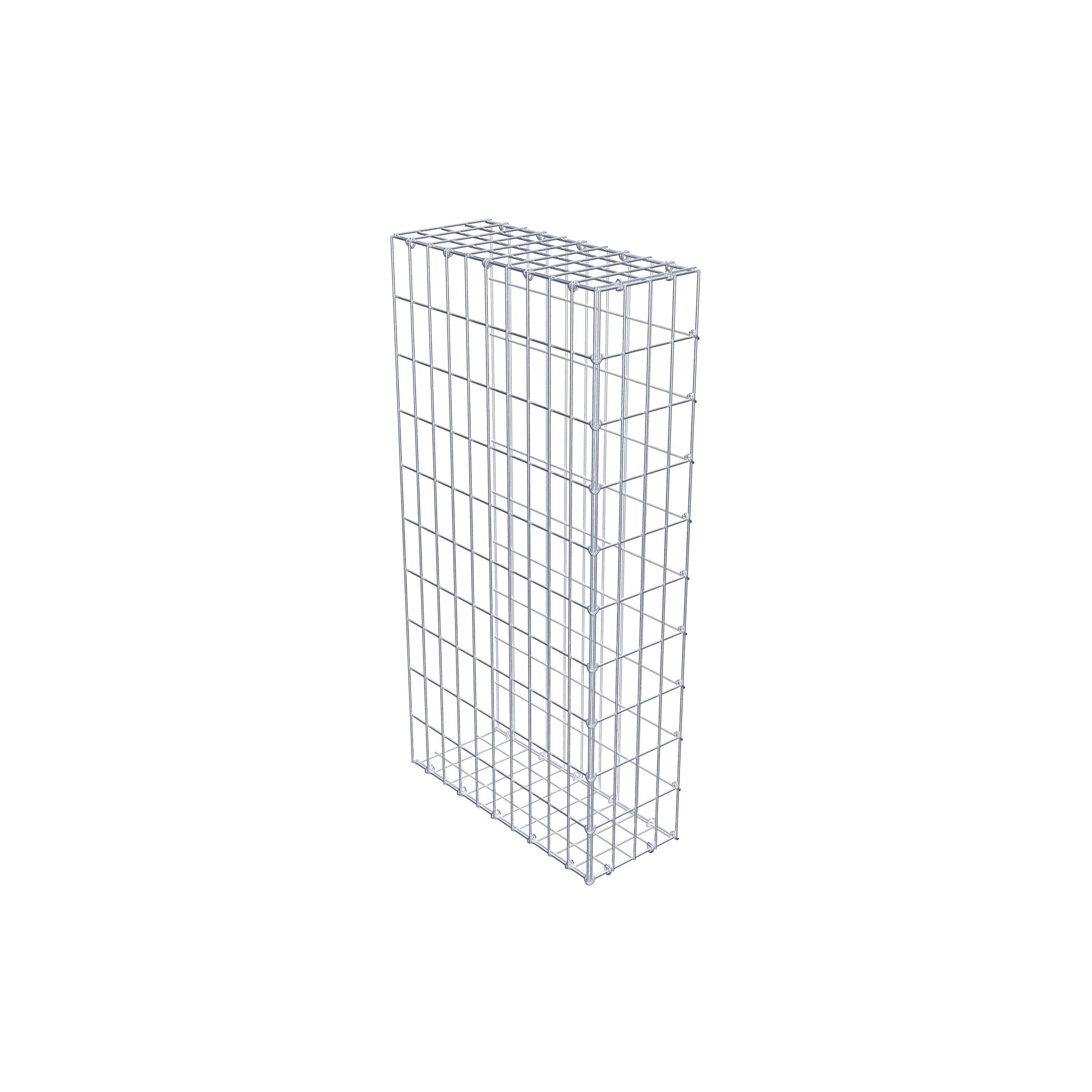 Mounted gabion type 2 100 cm x 50 cm x 20 cm, mesh size 5 cm x 10 cm, C-ring