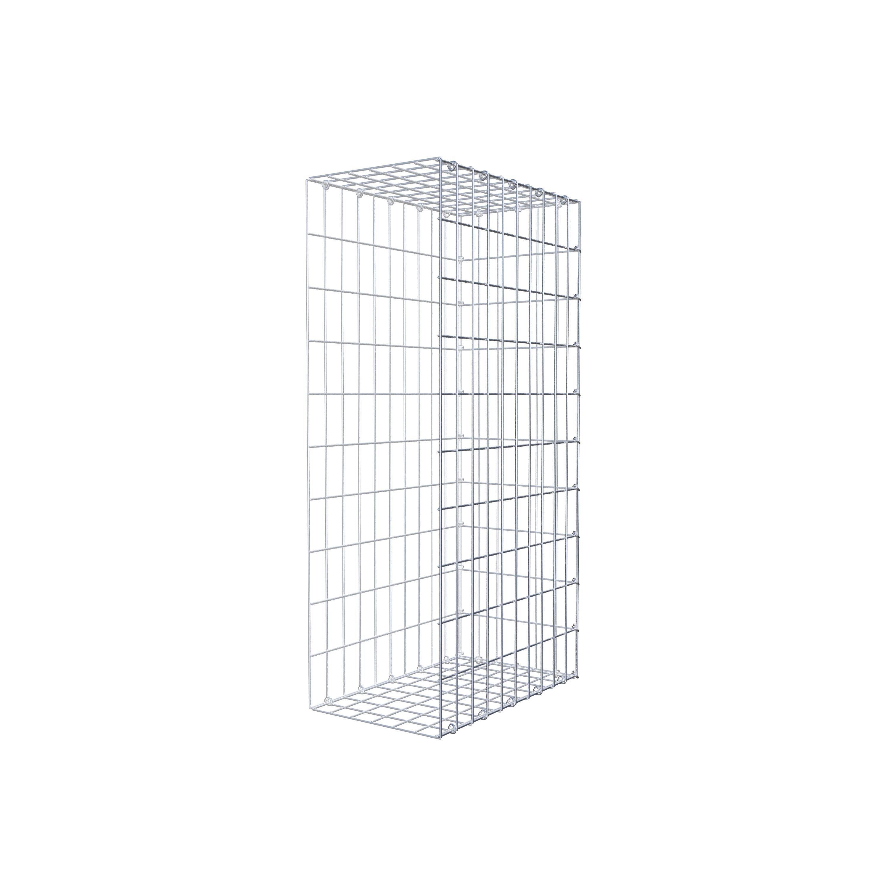 Mounted gabion type 2 100 cm x 50 cm x 30 cm, mesh size 5 cm x 10 cm, C-ring