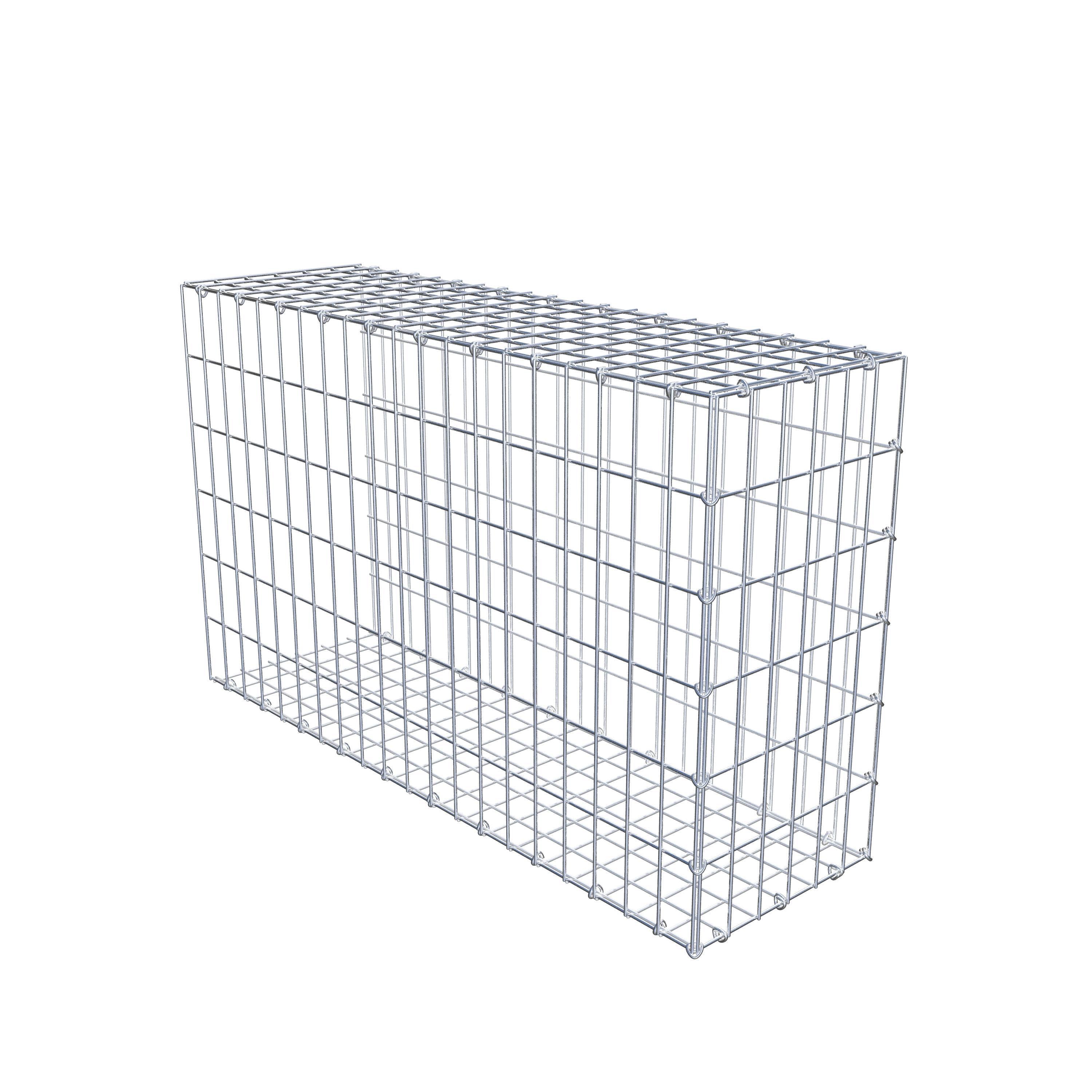 Mounted gabion type 2 100 cm x 60 cm x 30 cm, mesh size 5 cm x 10 cm, C-ring