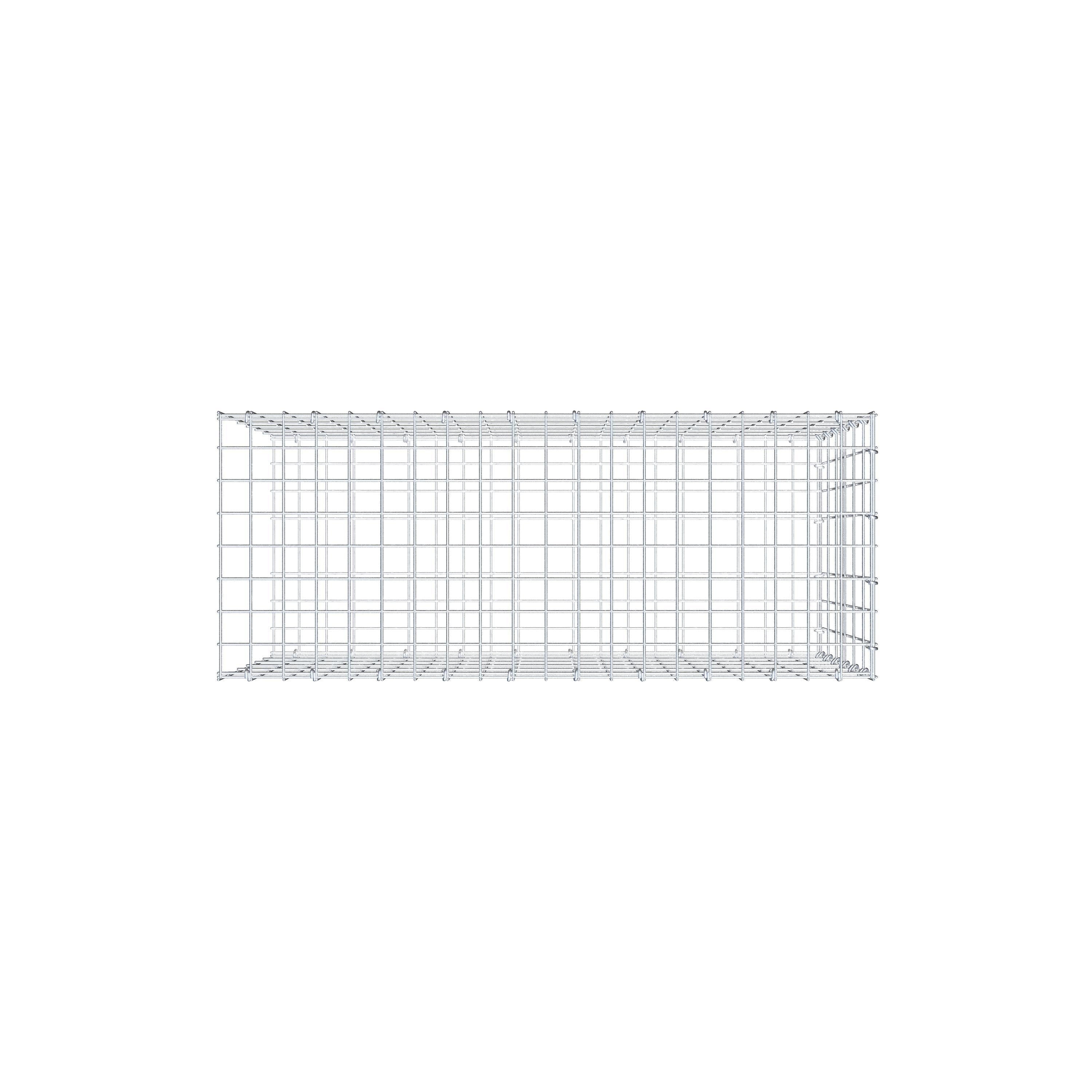 Anbaugabione Typ 2 100 cm x 60 cm x 40 cm, Maschenweite 5 cm x 10 cm, C-Ring