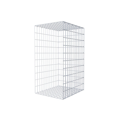 Anbaugabione Typ 2 100 cm x 60 cm x 50 cm, Maschenweite 5 cm x 10 cm, C-Ring