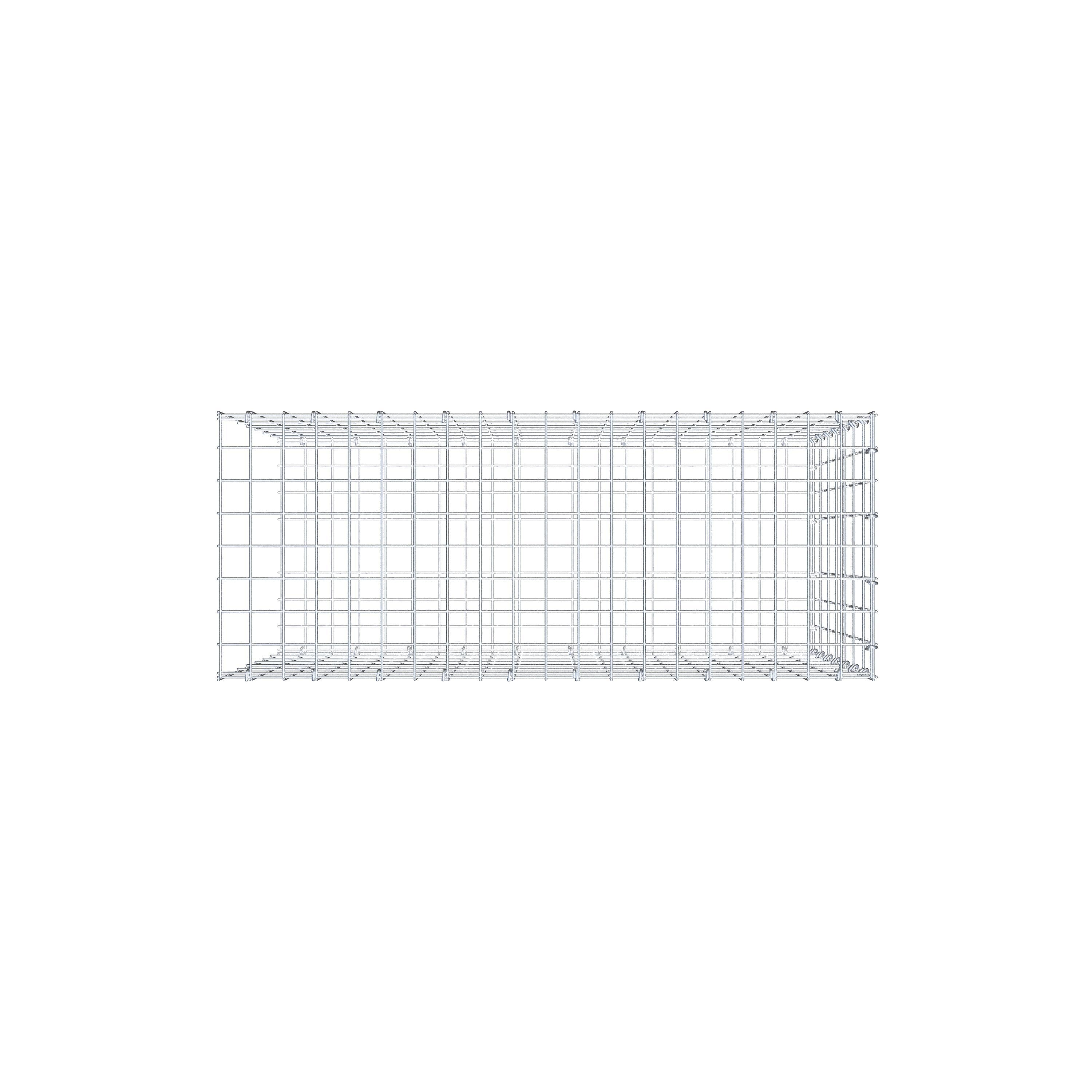 Pile aggiuntivo tipo 2 100 cm x 70 cm x 40 cm, maglia 5 cm x 10 cm, anello a C