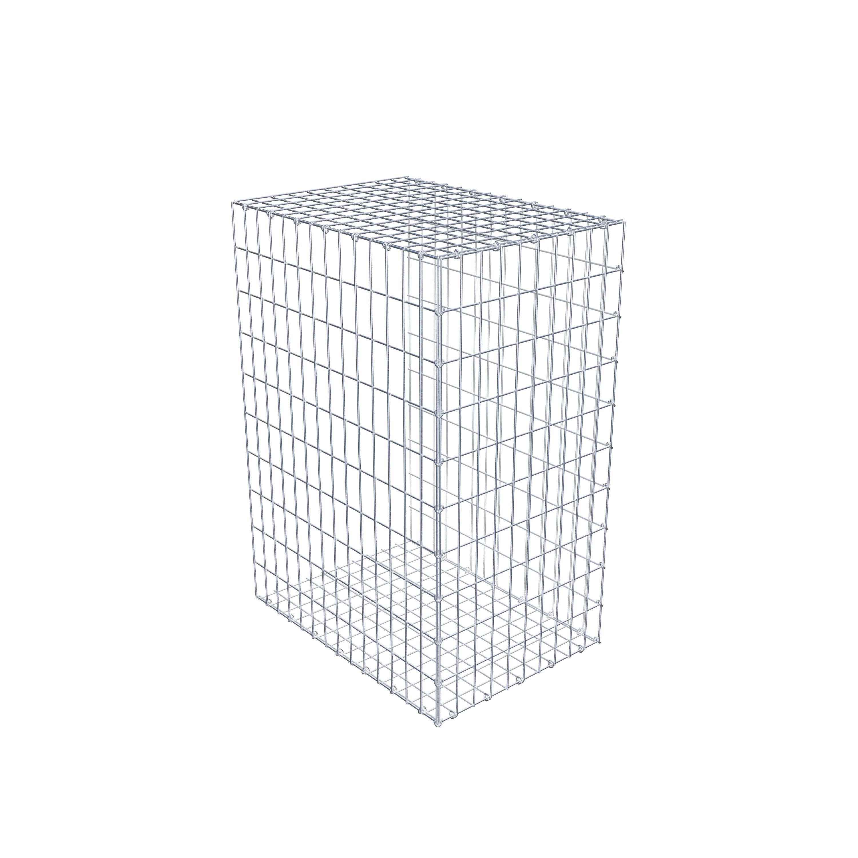 Monteret gabion type 2 100 cm x 70 cm x 50 cm, maskestørrelse 5 cm x 10 cm, C-ring