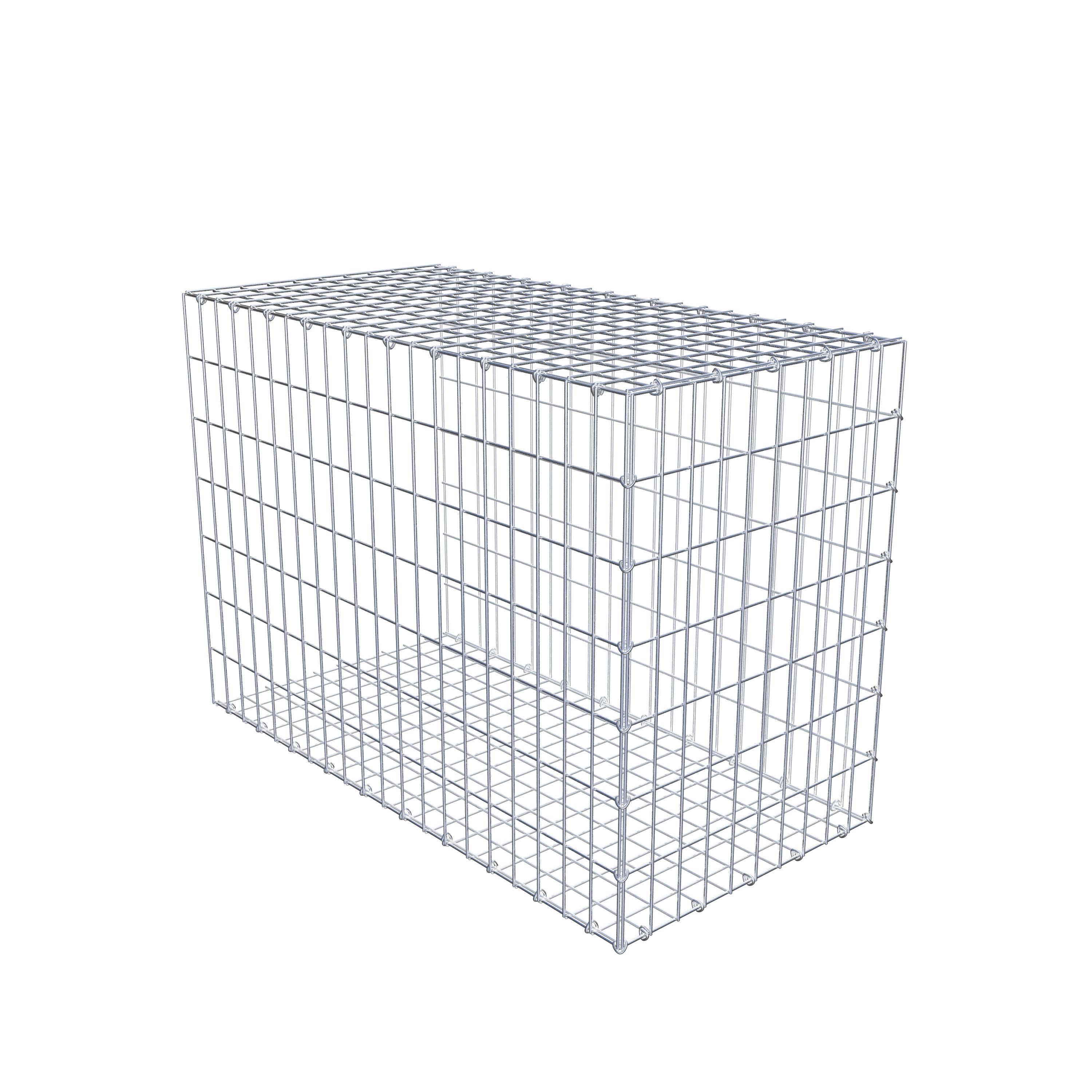 Monteret gabion type 2 100 cm x 70 cm x 50 cm, maskestørrelse 5 cm x 10 cm, C-ring