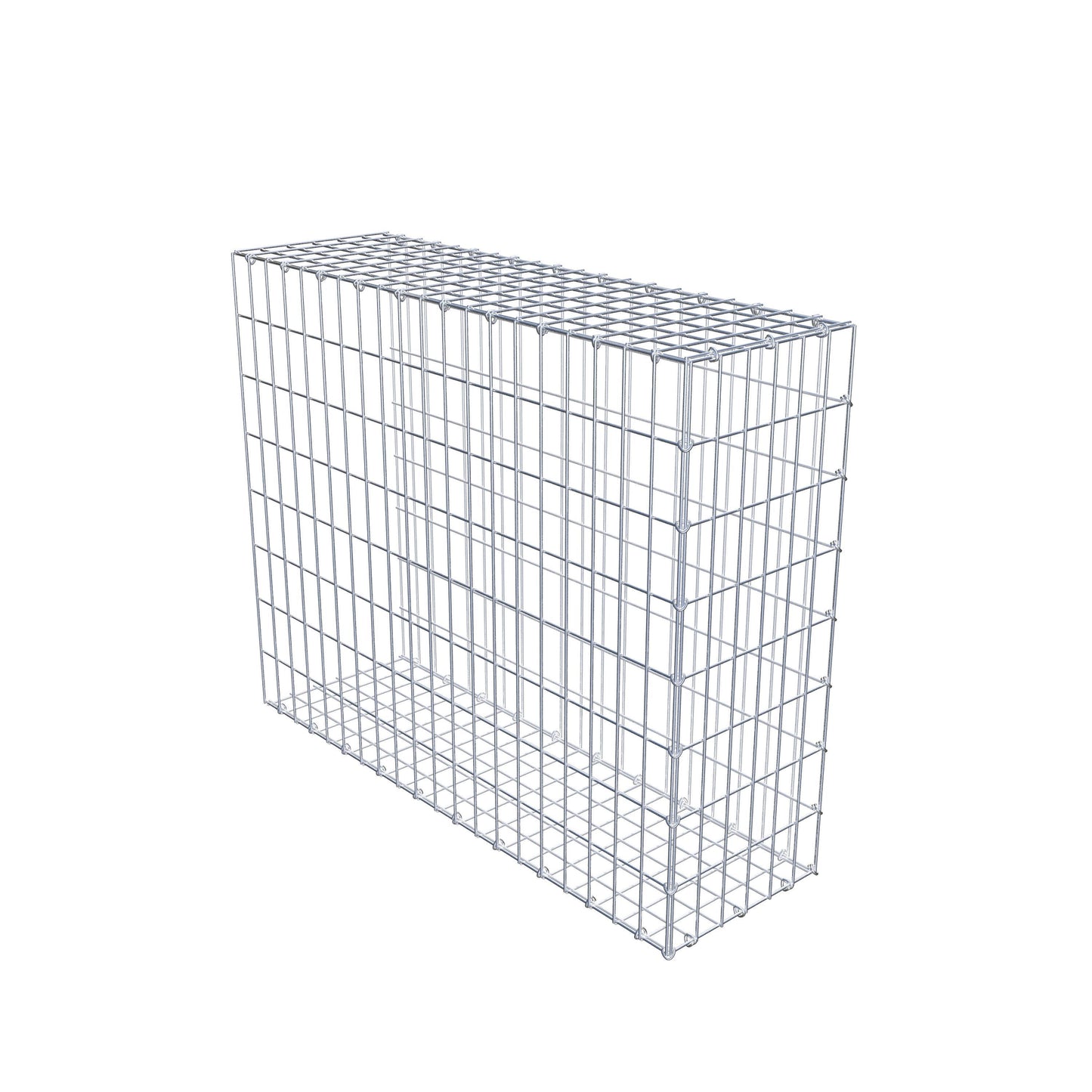 Anbaugabione Typ 2 100 cm x 80 cm x 30 cm, Maschenweite 5 cm x 10 cm, C-Ring