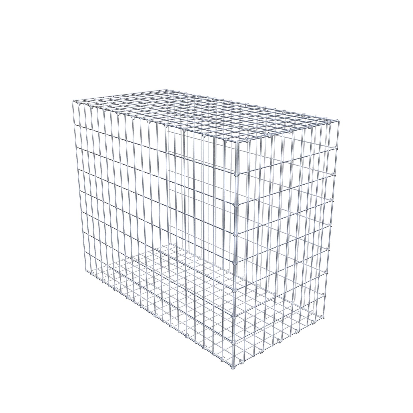 Opzetpaal type 2 100 cm x 80 cm x 50 cm, maaswijdte 5 cm x 10 cm, C-ring