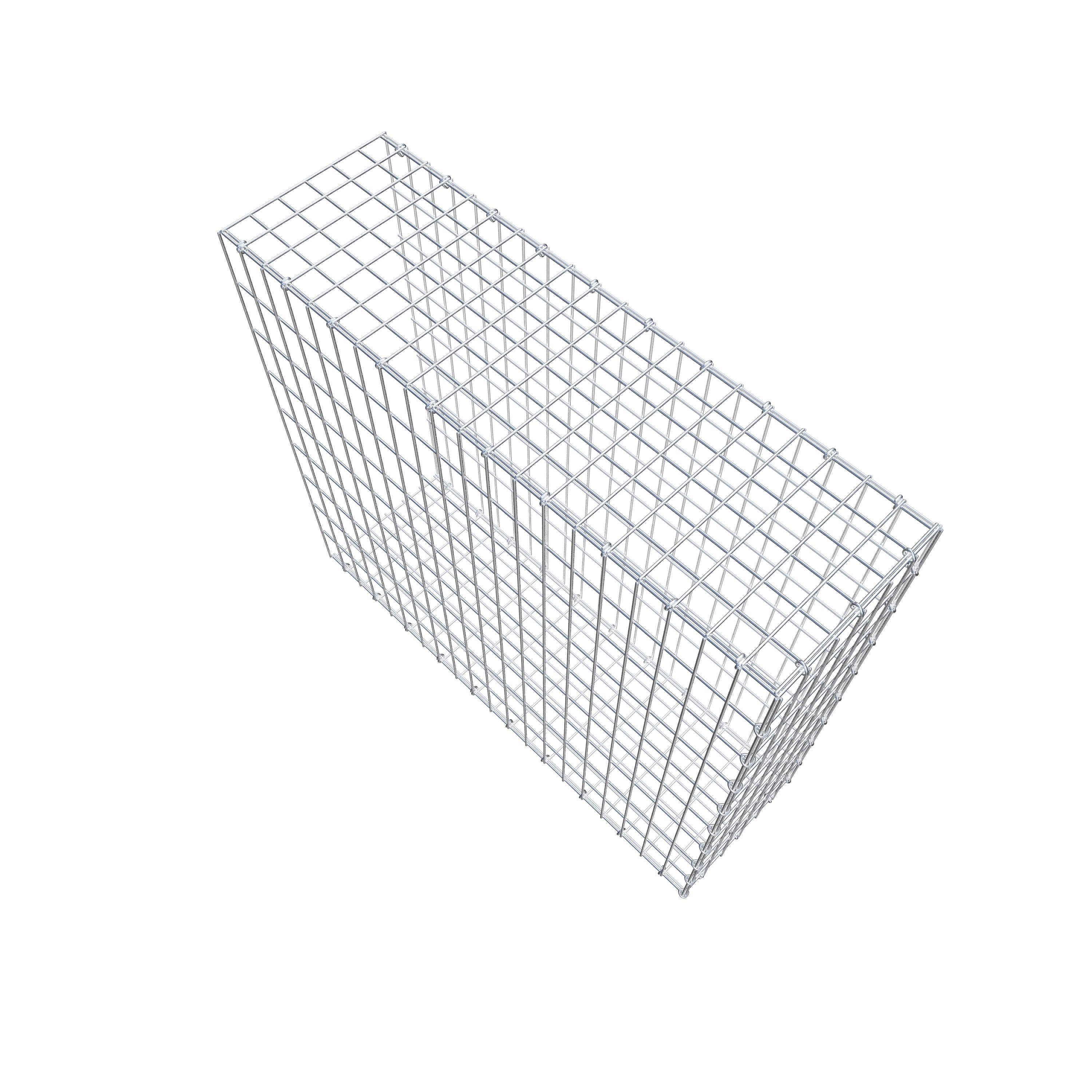 Anbaugabione Typ 2 100 cm x 90 cm x 30 cm, Maschenweite 5 cm x 10 cm, C-Ring