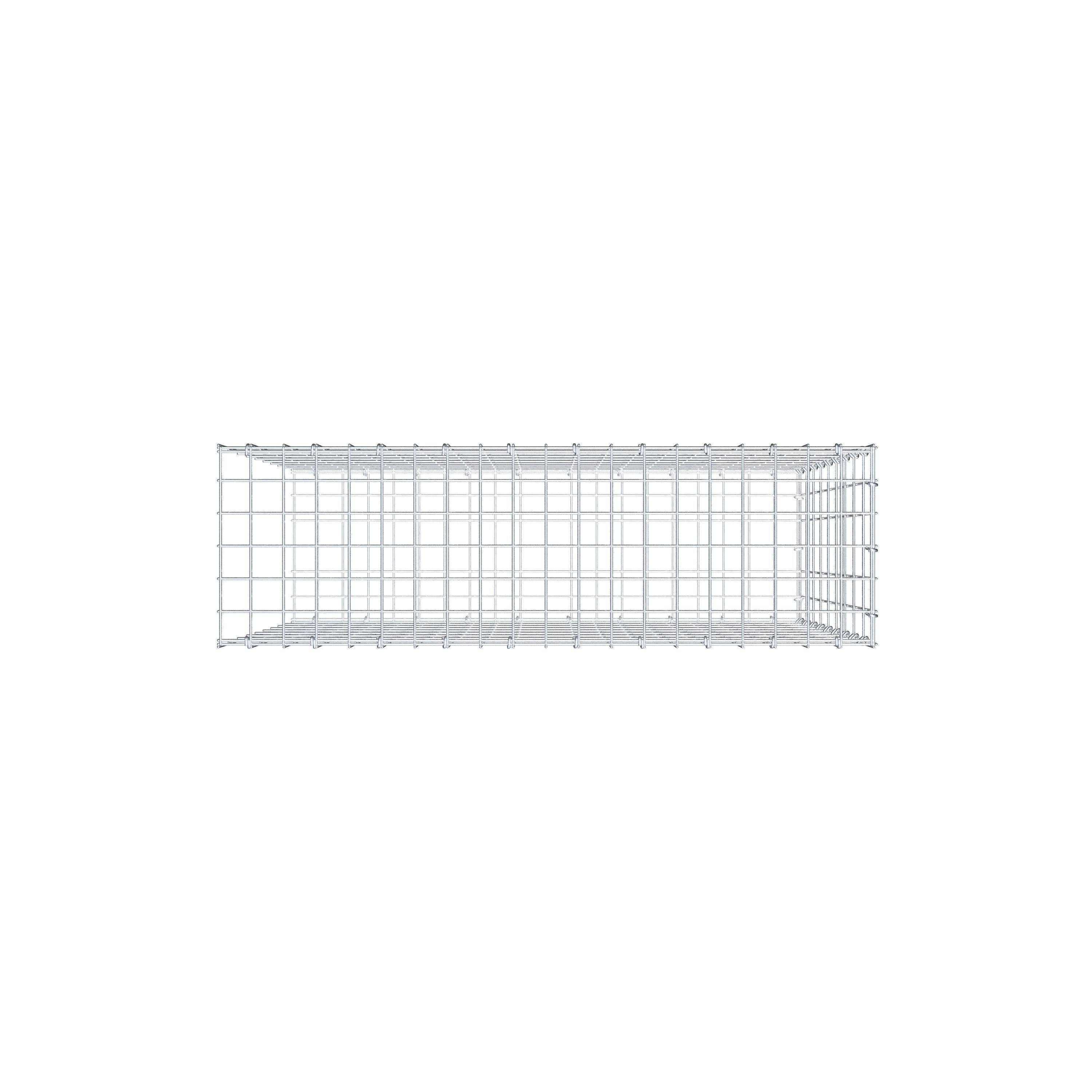 Pile aggiuntivo tipo 2 100 cm x 90 cm x 30 cm, maglia 5 cm x 10 cm, anello a C