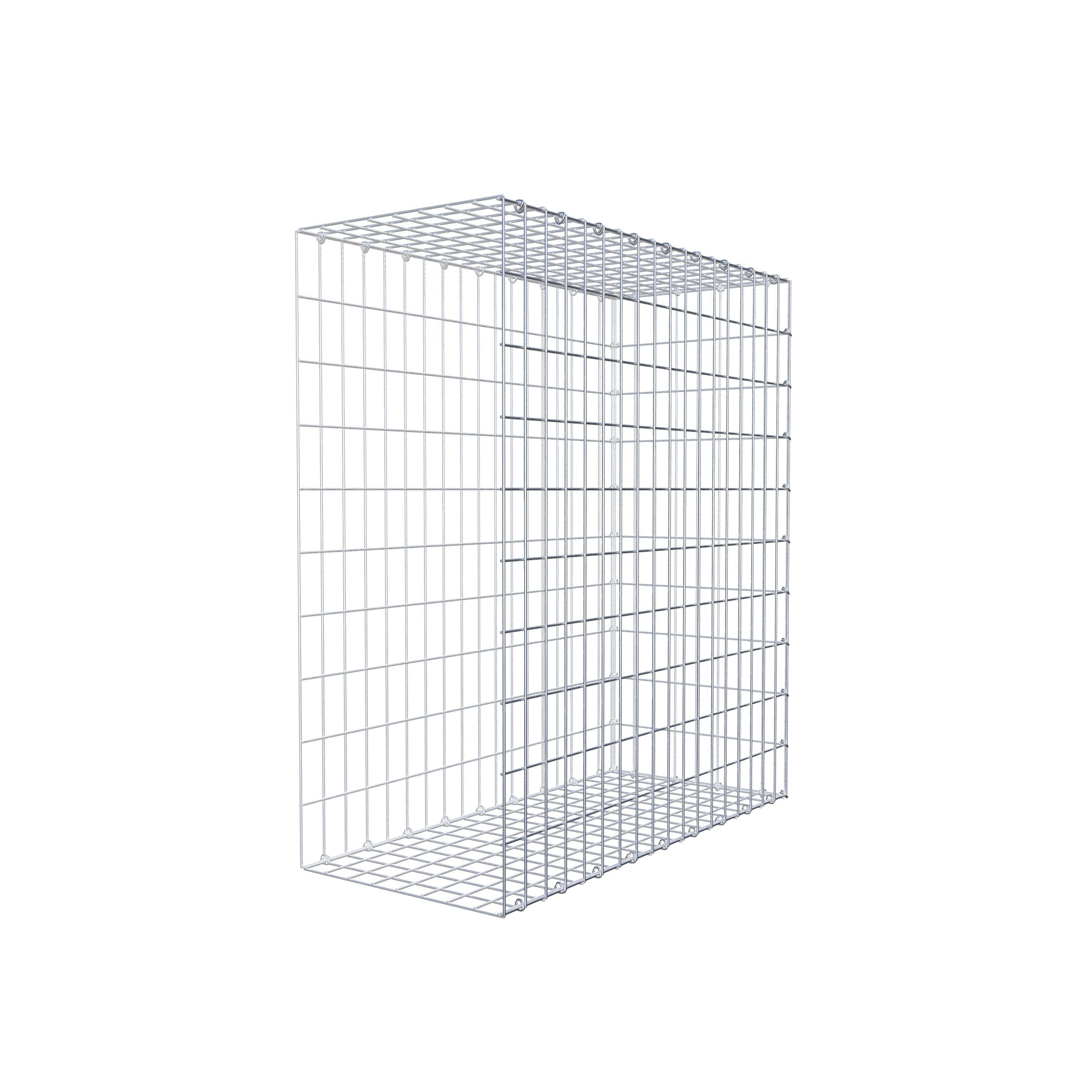 Mounted gabion type 2 100 cm x 90 cm x 40 cm, mesh size 5 cm x 10 cm, C-ring