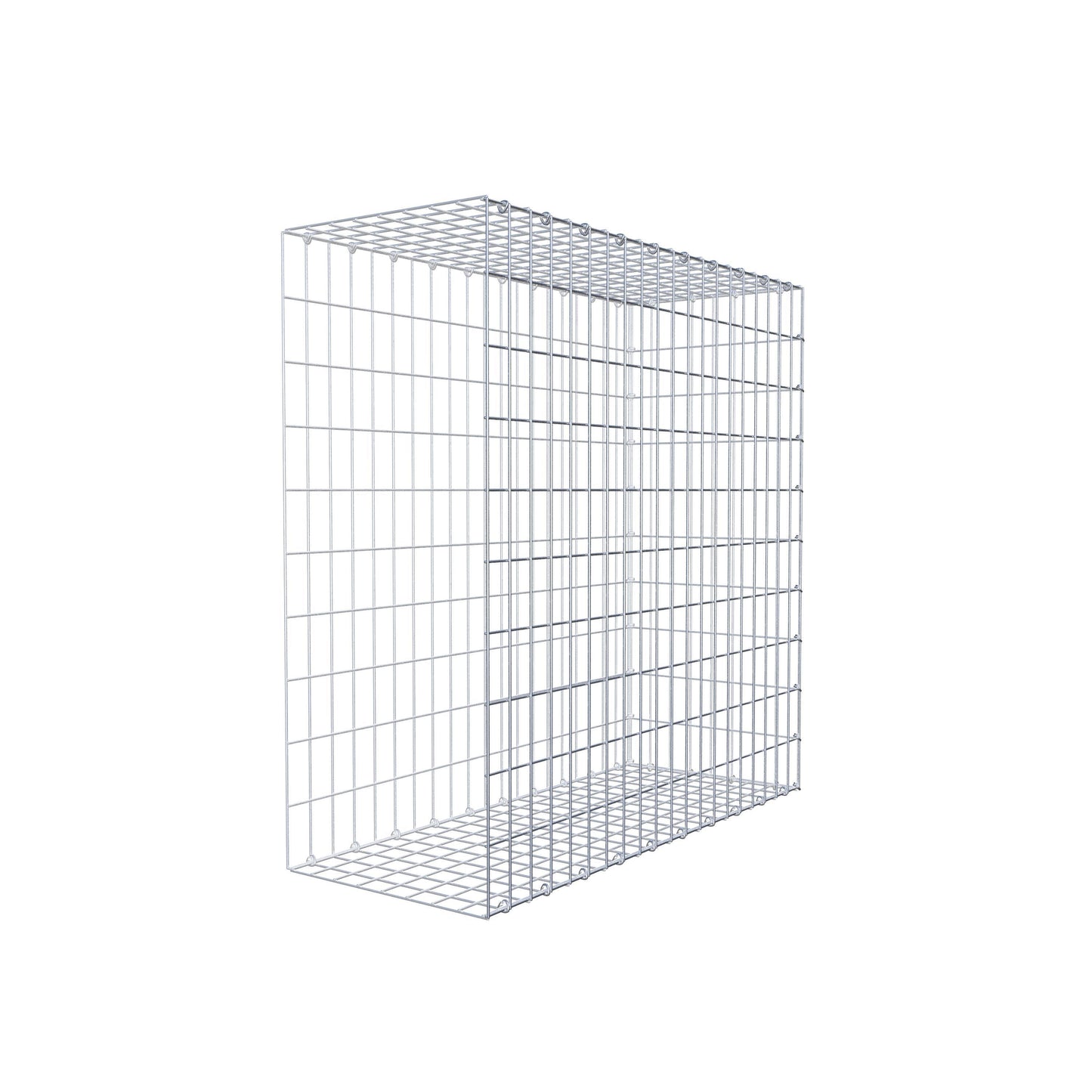Monteret gabion type 2 100 cm x 100 cm x 40 cm, maskestørrelse 5 cm x 10 cm, C-ring
