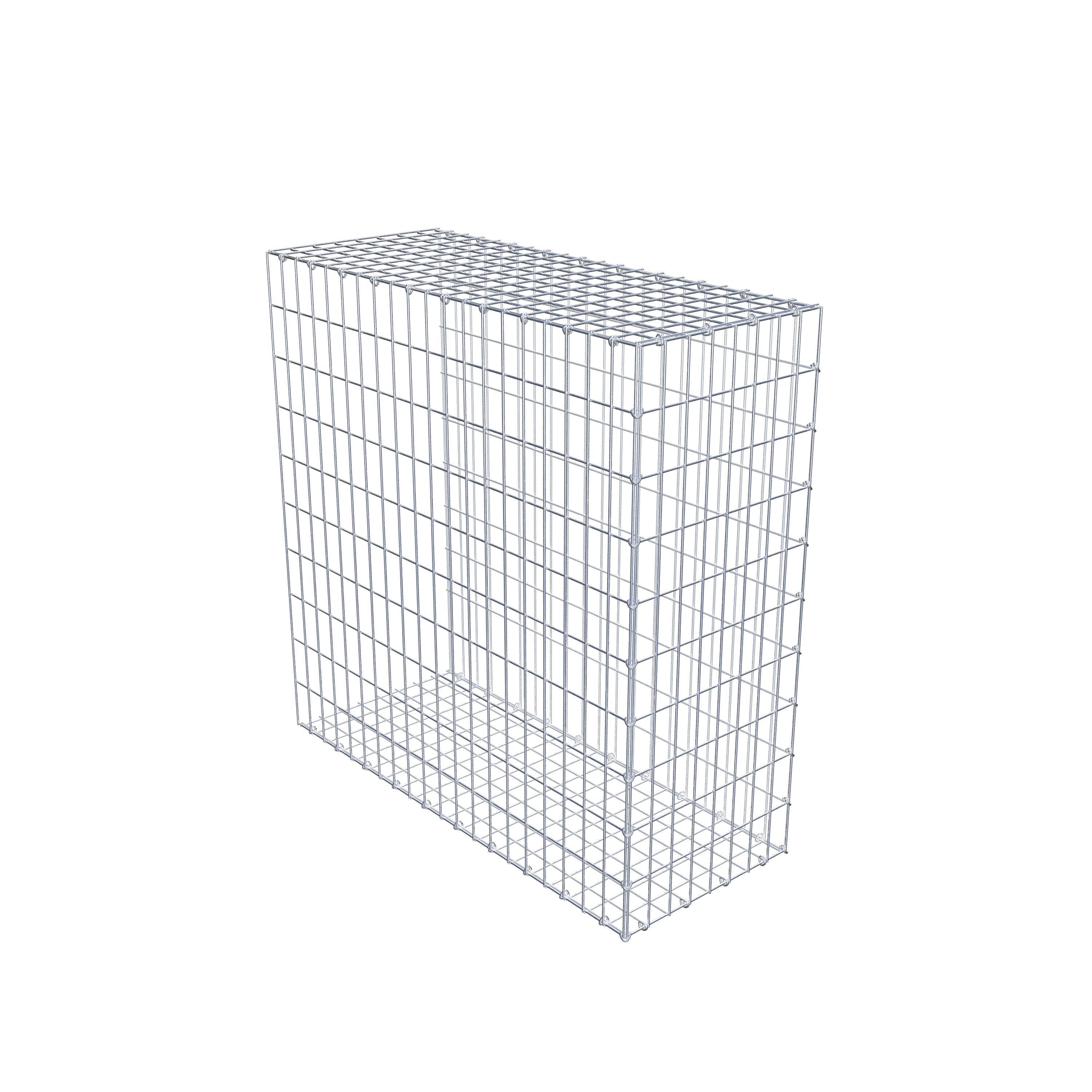 Mounted gabion type 2 100 cm x 100 cm x 40 cm, mesh size 5 cm x 10 cm, C-ring