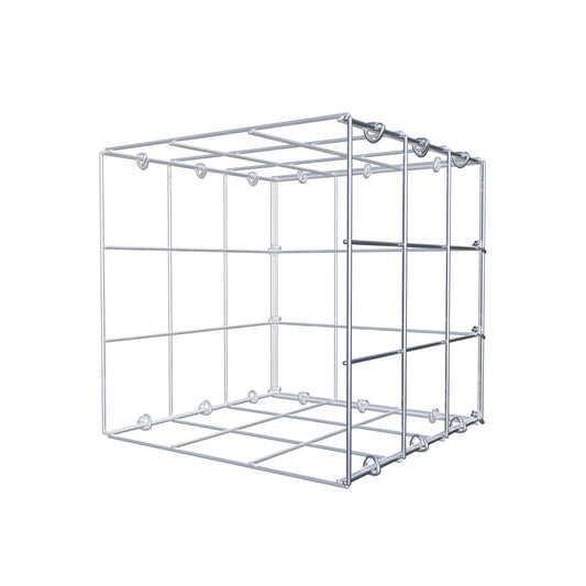 Monteret gabion type 2 30 cm x 30 cm x 30 cm (L x H x D), maskestørrelse 10 cm x 10 cm, C-ring