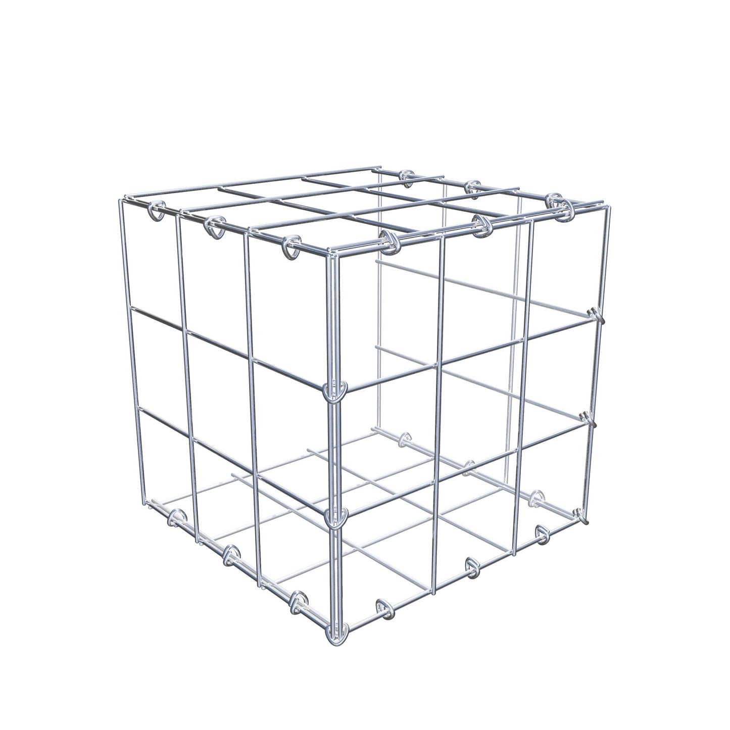 Gavión adicional tipo 2 30 cm x 30 cm x 30 cm (L x A x P), malla 10 cm x 10 cm, anillo en C