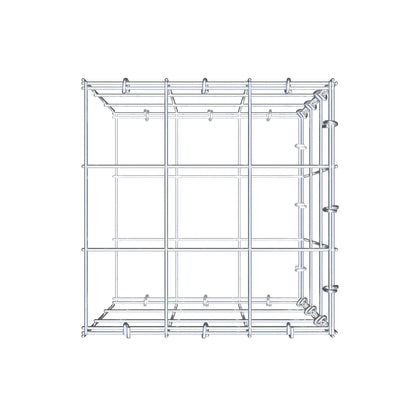 Gavión adicional tipo 2 30 cm x 30 cm x 30 cm (L x A x P), malla 10 cm x 10 cm, anillo en C