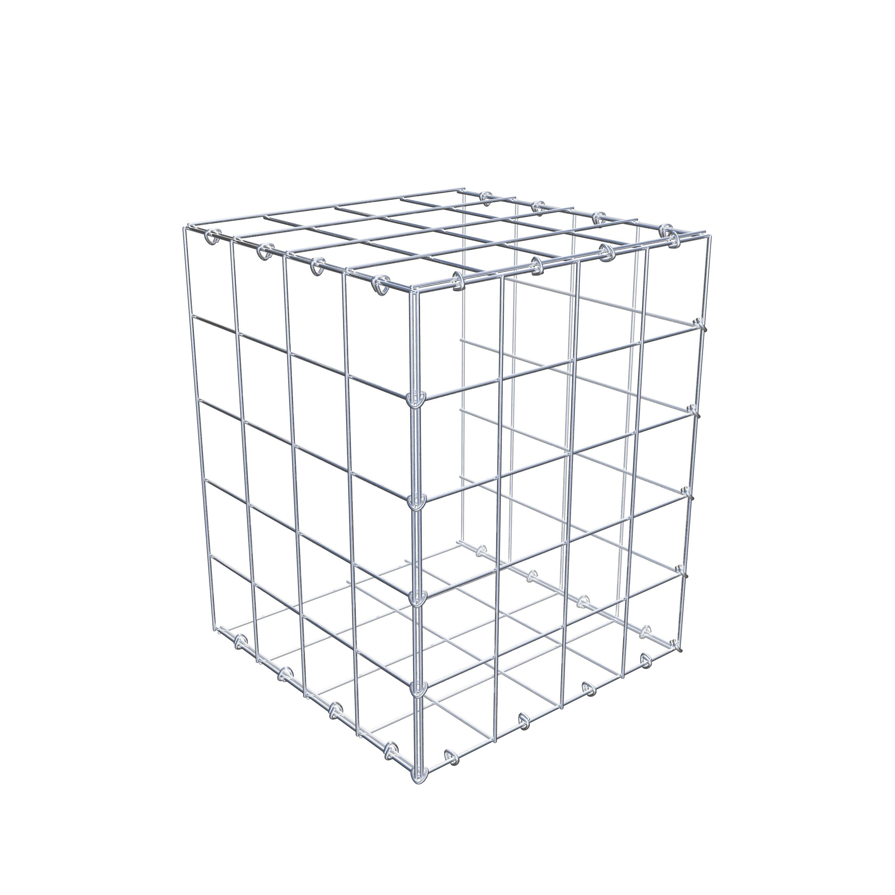 Mounted gabion type 2 50 cm x 40 cm x 40 cm (L x H x D), mesh size 10 cm x 10 cm, C-ring