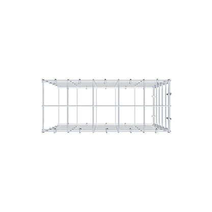 Fourche rapportée type 2 50 cm x 50 cm x 20 cm (L x H x P), mailles 10 cm x 10 cm, anneau C