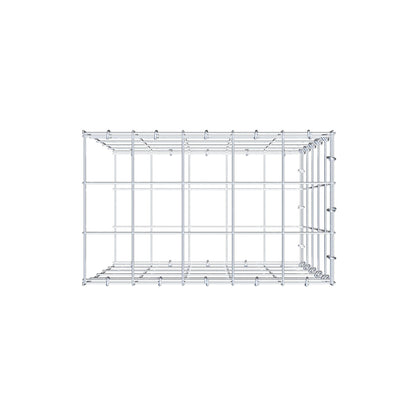 Gavión complementario de tipo 2 50 cm x 50 cm x 30 cm (L x A x P), malla 10 cm x 10 cm, anillo en C