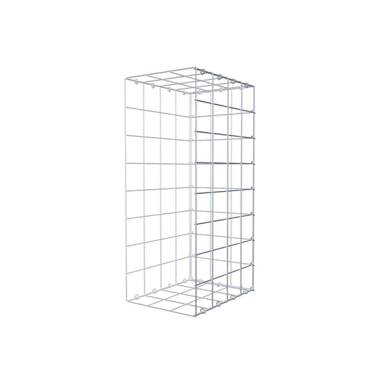 Mounted gabion type 2 80 cm x 40 cm x 30 cm (L x H x D), mesh size 10 cm x 10 cm, C-ring