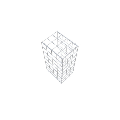 Monteret gabion type 2 80 cm x 40 cm x 30 cm (L x H x D), maskestørrelse 10 cm x 10 cm, C-ring