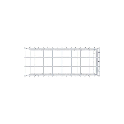 Monteret gabion type 2 80 cm x 40 cm x 30 cm (L x H x D), maskestørrelse 10 cm x 10 cm, C-ring