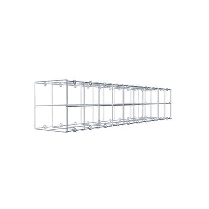 Gabbione fissabile tipo 2 100 cm x 20 cm x 20 cm (L x H x P), maglia 10 cm x 10 cm, anello a C