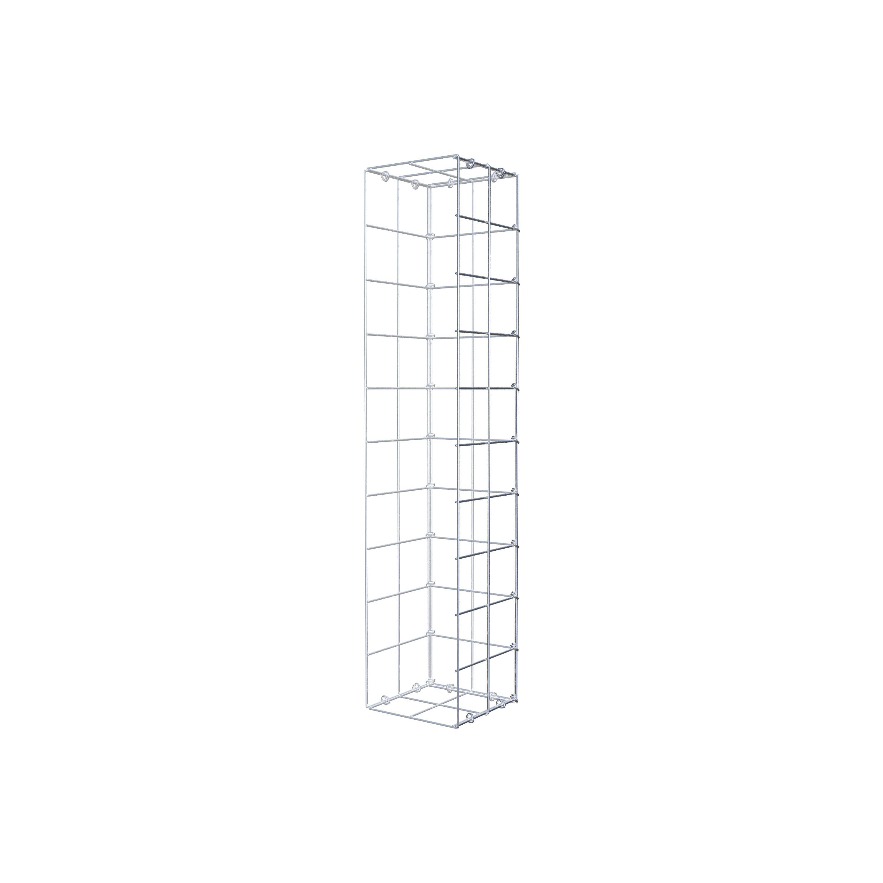 Mounted gabion type 2 100 cm x 20 cm x 20 cm (L x H x D), mesh size 10 cm x 10 cm, C-ring