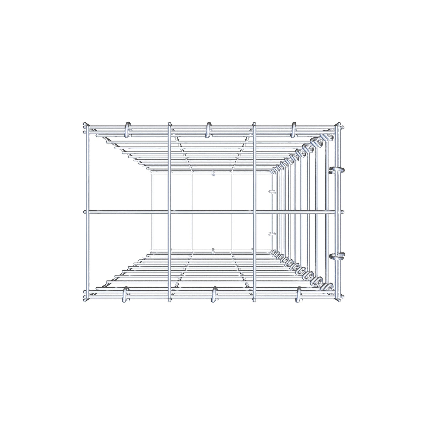 Gabbione aggiuntivo di tipo 2 100 cm x 30 cm x 20 cm (L x A x P), maglia 10 cm x 10 cm, anello a C