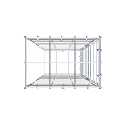 Gabbione aggiuntivo di tipo 2 100 cm x 30 cm x 20 cm (L x A x P), maglia 10 cm x 10 cm, anello a C