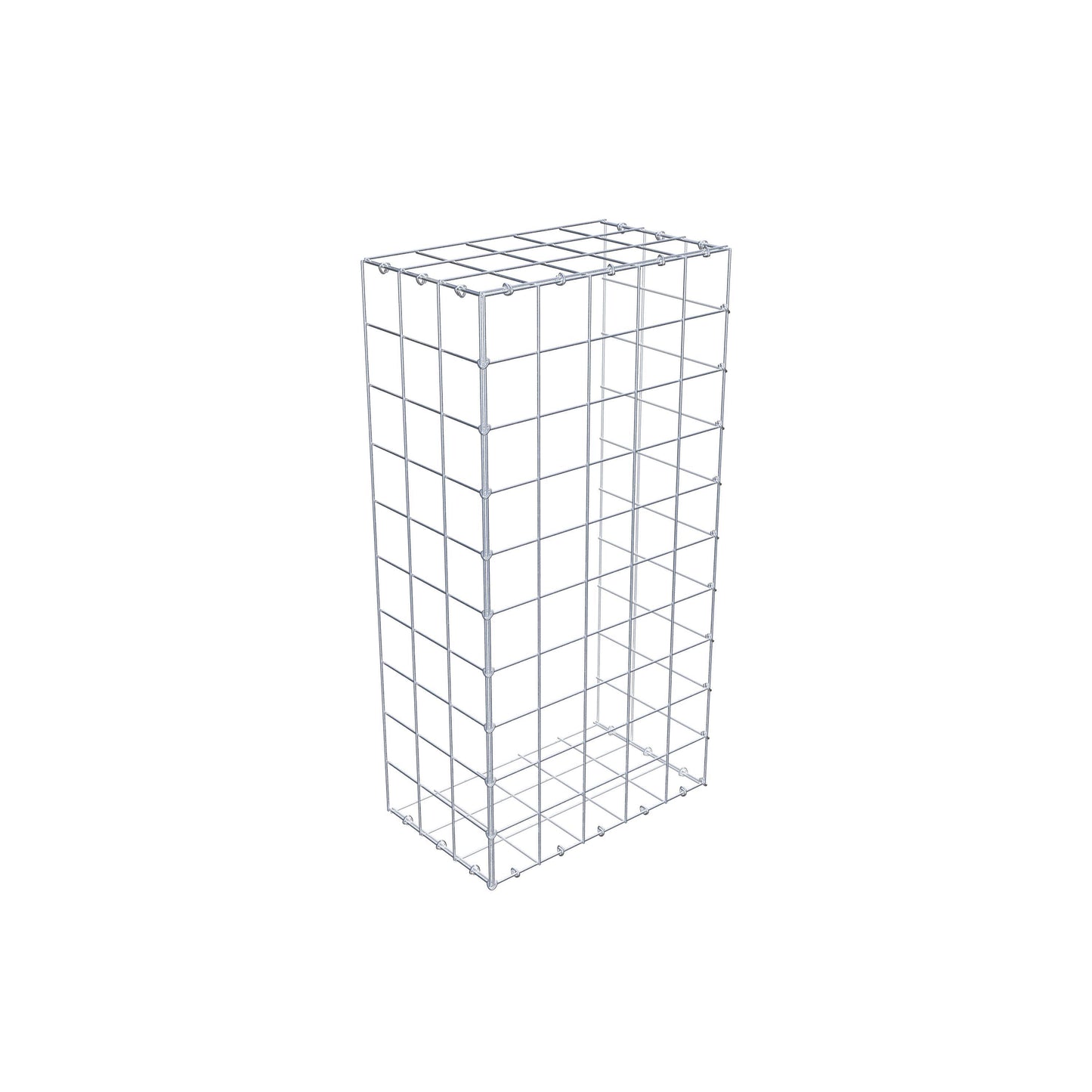 Mounted gabion type 2 100 cm x 30 cm x 50 cm (L x H x D), mesh size 10 cm x 10 cm, C-ring