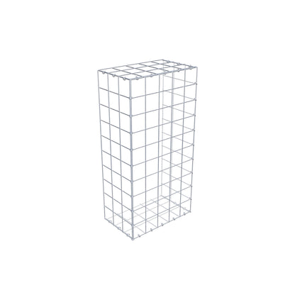 Mounted gabion type 2 100 cm x 30 cm x 50 cm (L x H x D), mesh size 10 cm x 10 cm, C-ring