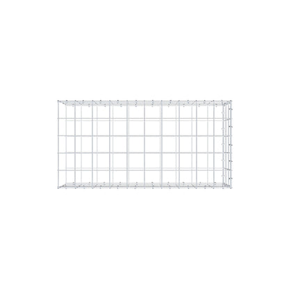 Mounted gabion type 2 100 cm x 30 cm x 50 cm (L x H x D), mesh size 10 cm x 10 cm, C-ring