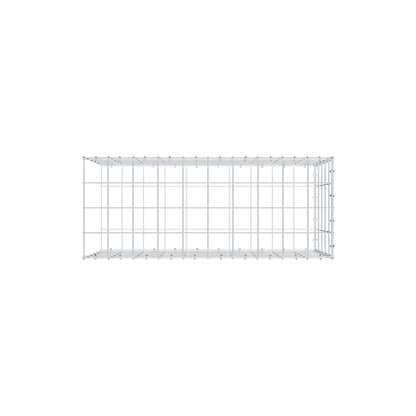 Typ 2 påbyggnadsgabion 100 cm x 50 cm x 40 cm (L x H x D), maskstorlek 10 cm x 10 cm, C-ring