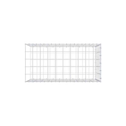 Mounted gabion type 2 100 cm x 50 cm x 50 cm (L x H x D), mesh size 10 cm x 10 cm, C-ring