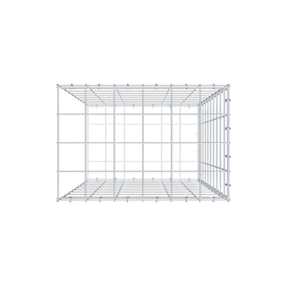 Gabbione aggiuntivo di tipo 2 100 cm x 60 cm x 40 cm (L x H x P), maglia 10 cm x 10 cm, anello a C