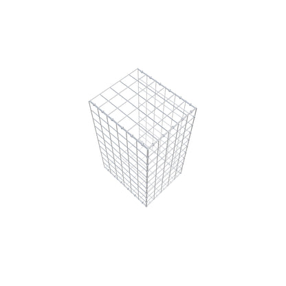 Typ 2 påbyggnadsgabion 100 cm x 60 cm x 50 cm (L x H x D), maskstorlek 10 cm x 10 cm, C-ring