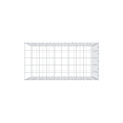 Typ 2 påbyggnadsgabion 100 cm x 60 cm x 50 cm (L x H x D), maskstorlek 10 cm x 10 cm, C-ring