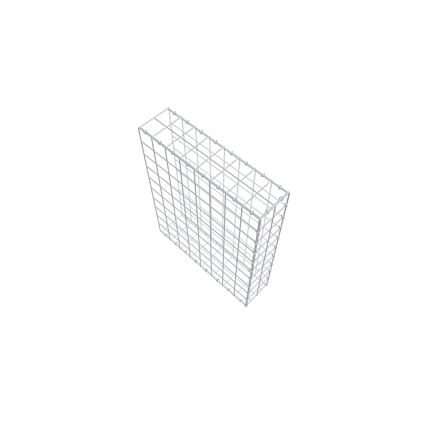 Gavión complementario de tipo 2 100 cm x 80 cm x 20 cm (L x A x P), malla 10 cm x 10 cm, anillo en C