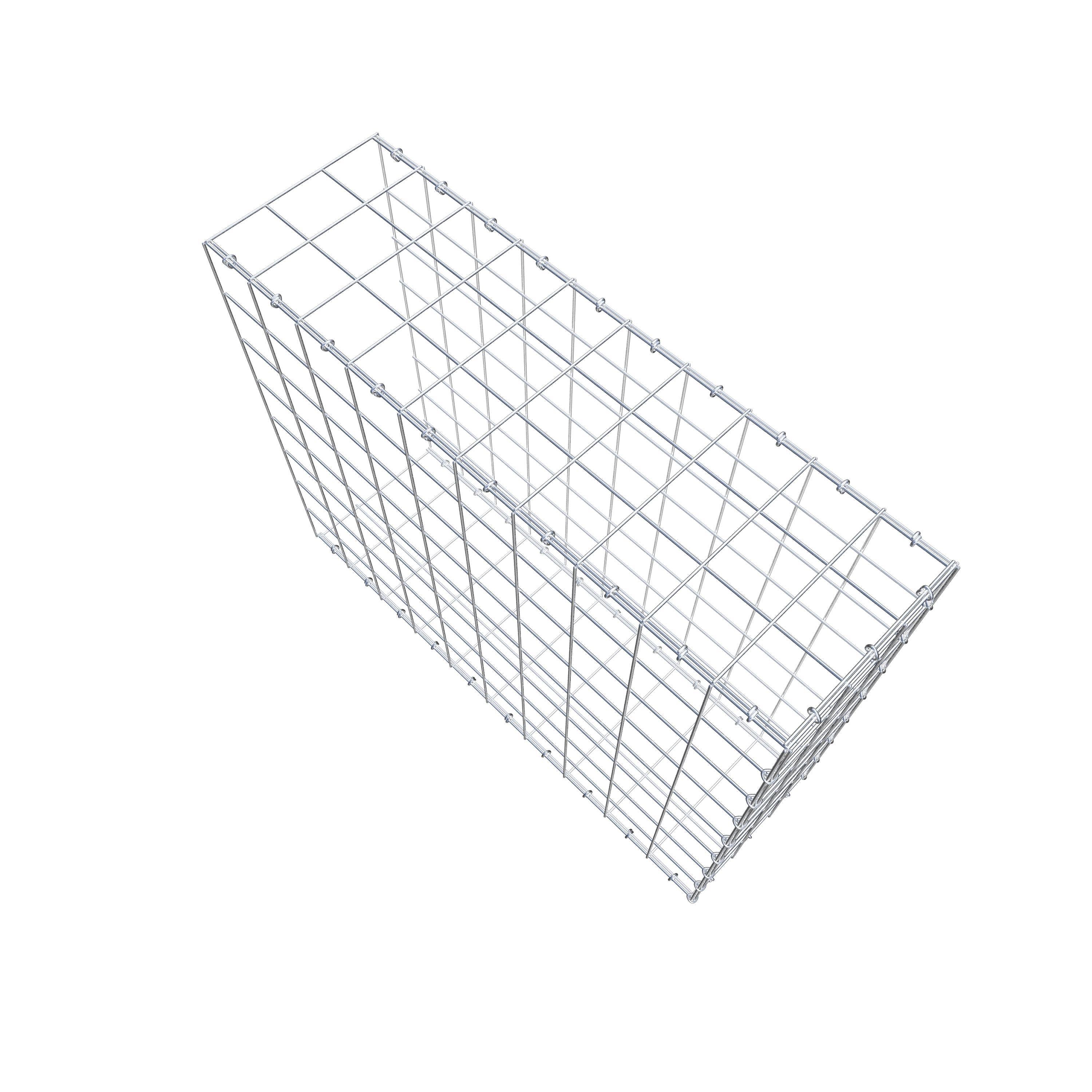 Anbaugabione Typ 2 100 cm x 80 cm x 30 cm (L x H x T), Maschenweite 10 cm x 10 cm, C-Ring