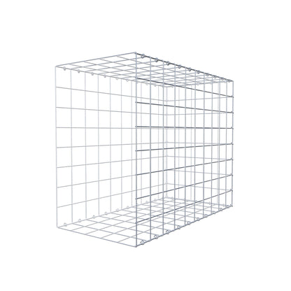 Mounted gabion type 2 100 cm x 80 cm x 50 cm (L x H x D), mesh size 10 cm x 10 cm, C-ring