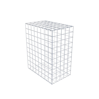 Mounted gabion type 2 100 cm x 80 cm x 50 cm (L x H x D), mesh size 10 cm x 10 cm, C-ring