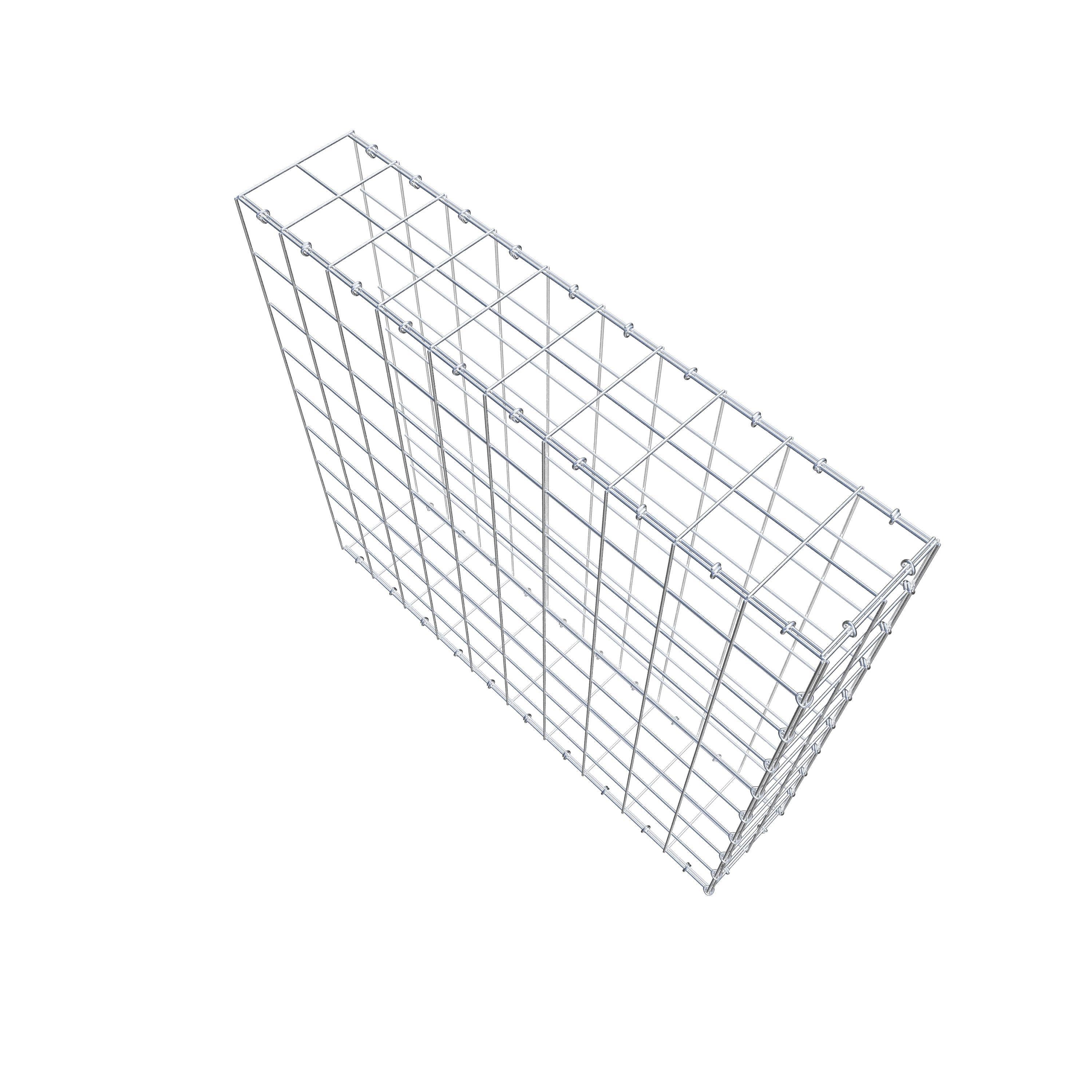 Anbaugabione Typ 2 100 cm x 90 cm x 20 cm (L x H x T), Maschenweite 10 cm x 10 cm, C-Ring