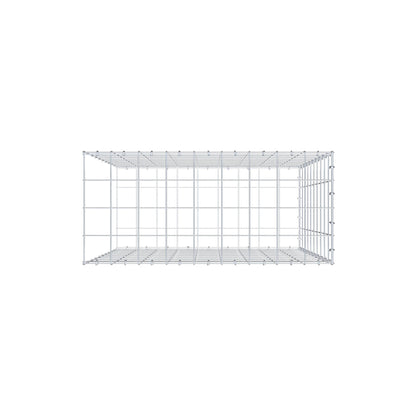 Gavión complementario de tipo 2 100 cm x 90 cm x 40 cm (L x A x P), malla 10 cm x 10 cm, anillo en C