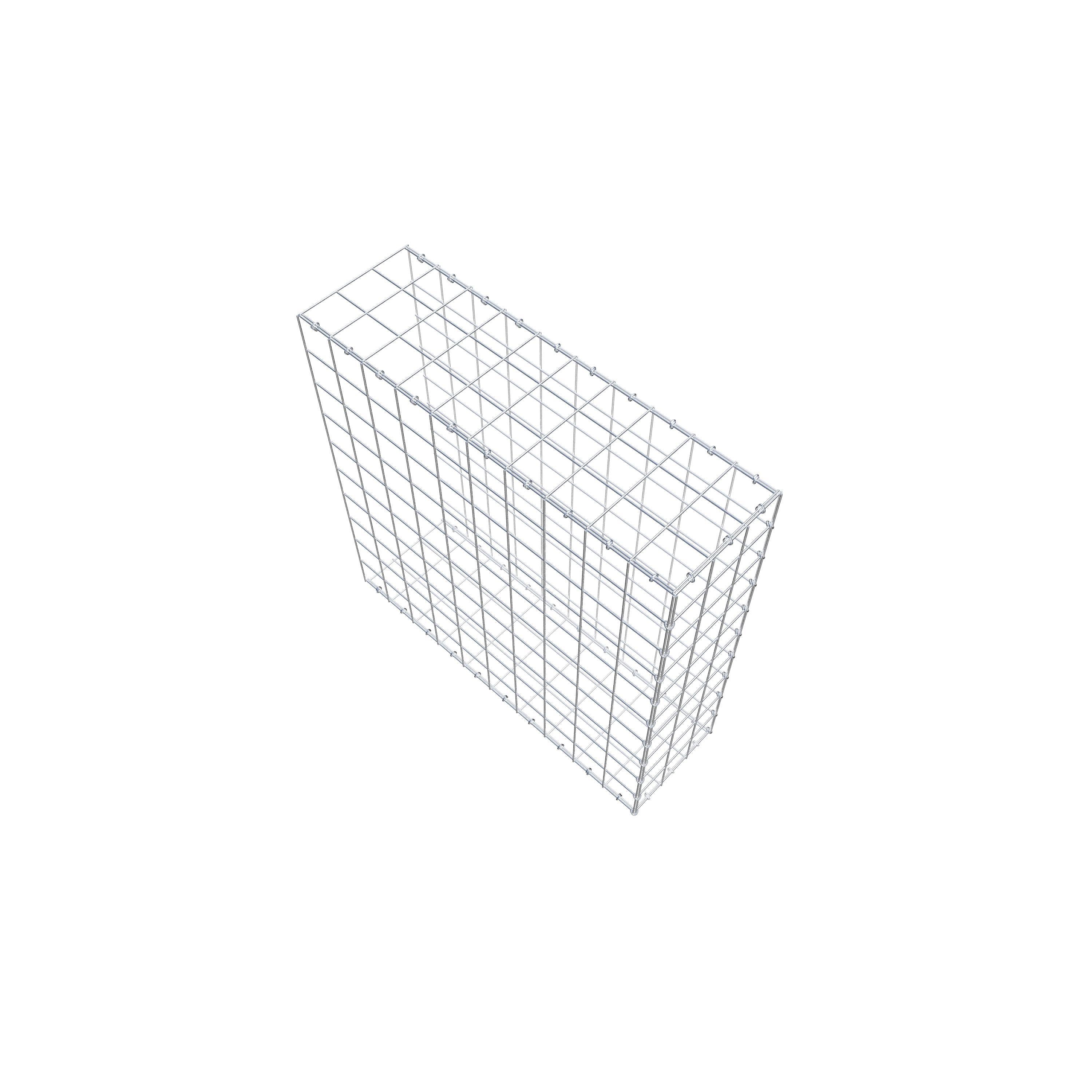 Mounted gabion type 2 100 cm x 100 cm x 30 cm (L x H x D), mesh size 10 cm x 10 cm, C-ring