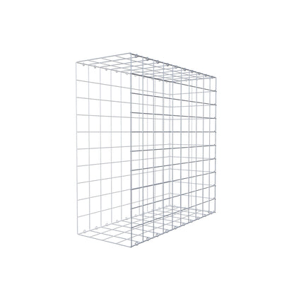 Monteret gabion type 2 100 cm x 100 cm x 40 cm (L x H x D), maskestørrelse 10 cm x 10 cm, C-ring