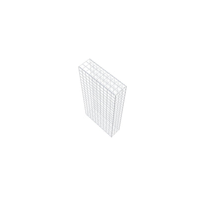 Fourche rapportée type 2 200 cm x 100 cm x 30 cm (L x H x P), maille 10 cm x 10 cm, anneau en C