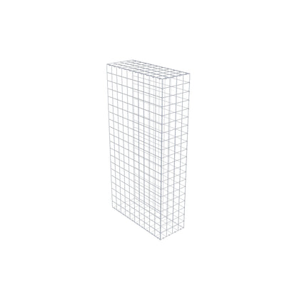 Monteret gabion type 2 200 cm x 100 cm x 40 cm (L x H x D), maskestørrelse 10 cm x 10 cm, C-ring