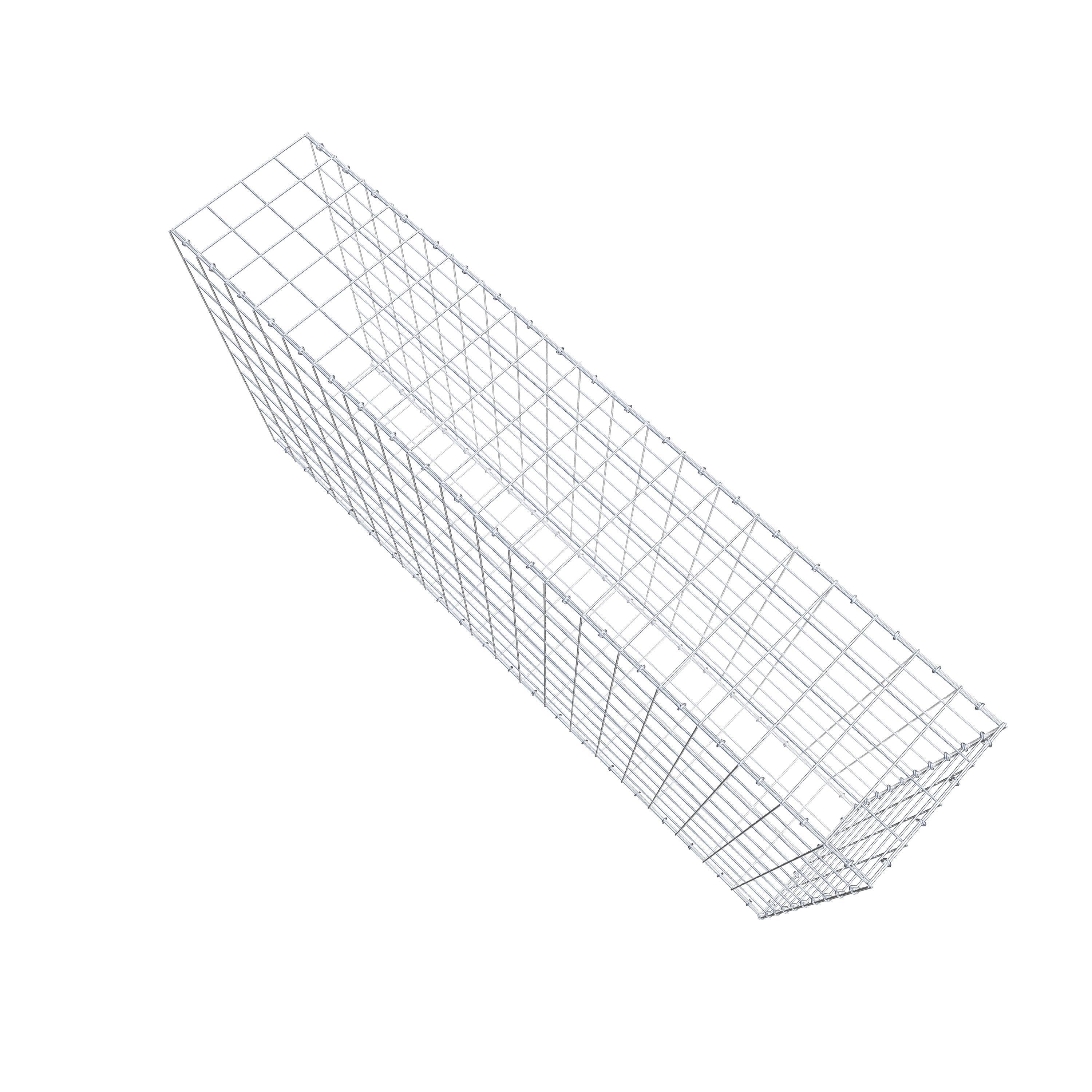 Mounted gabion type 2 200 cm x 100 cm x 40 cm (L x H x D), mesh size 10 cm x 10 cm, C-ring