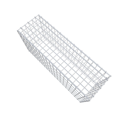 Typ 3 påbyggnadsgabion 100 cm x 50 cm x 30 cm (L x H x D), maskstorlek 5 cm x 10 cm, C-ring