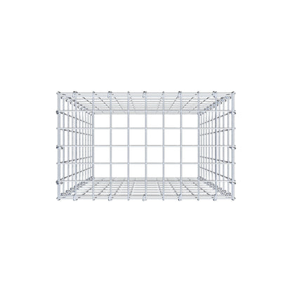 Typ 3 påbyggnadsgabion 100 cm x 50 cm x 30 cm (L x H x D), maskstorlek 5 cm x 10 cm, C-ring